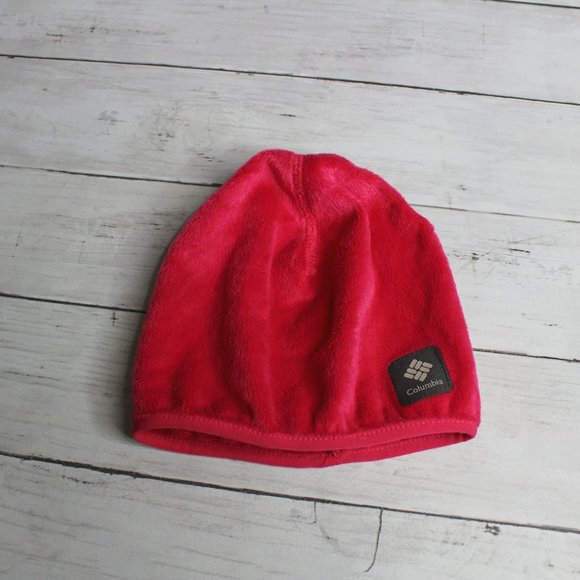 Columbia Girl Winter Beanie Hat Toddler One Size Pink 12 18 24 Months 2T - Picture 3 of 4